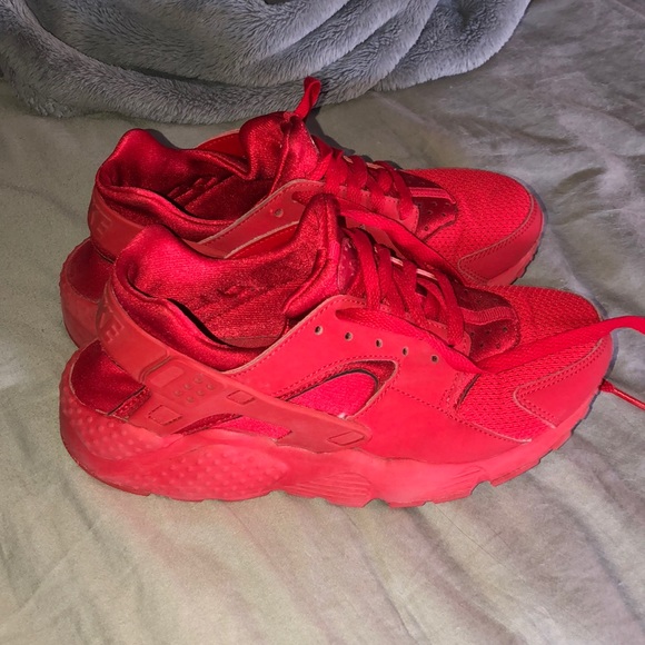Red Nike Huaraches - Picture 2 of 4